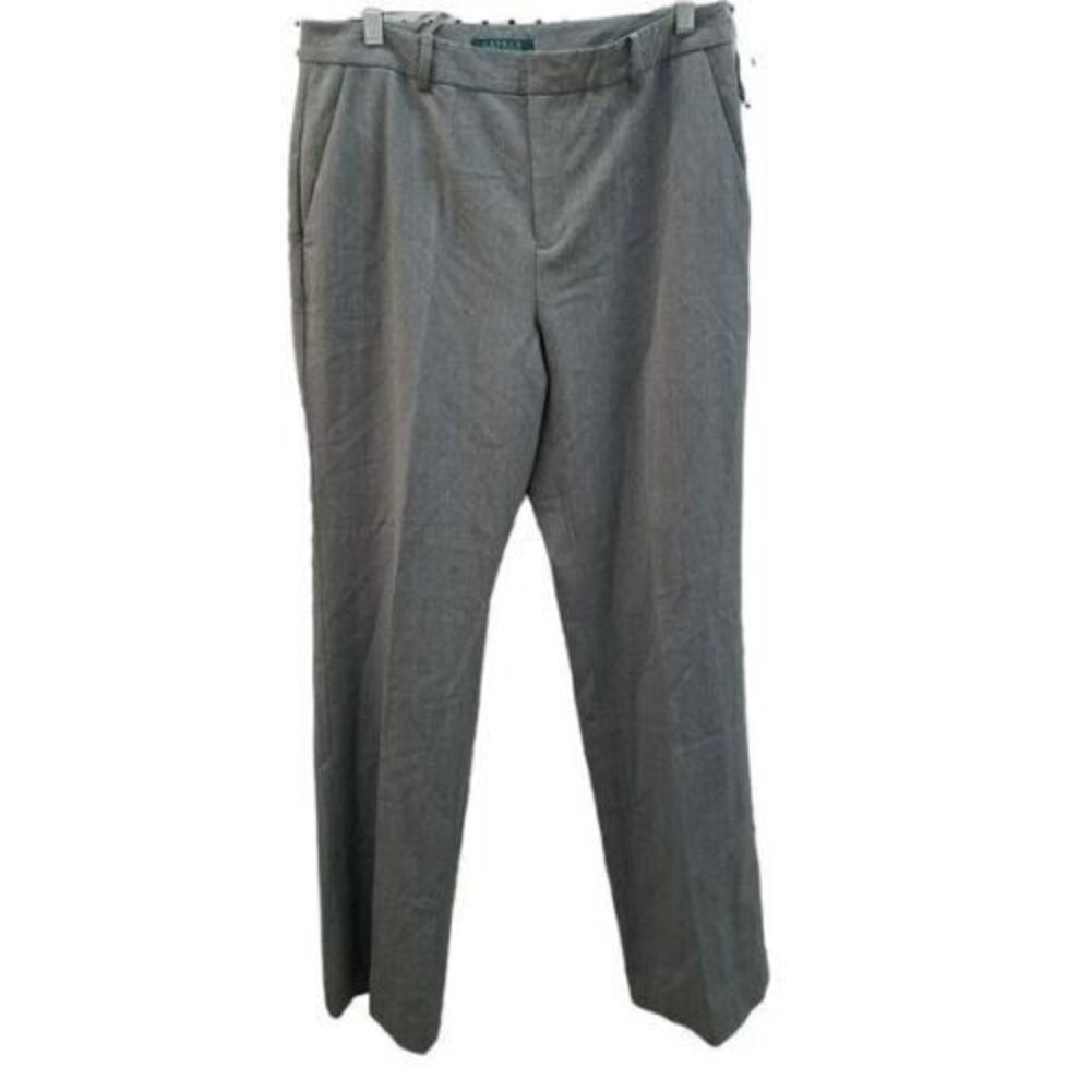Ralph Lauren Womens Size 10 Gray Solid Dress Pants - Picture 7 of 9